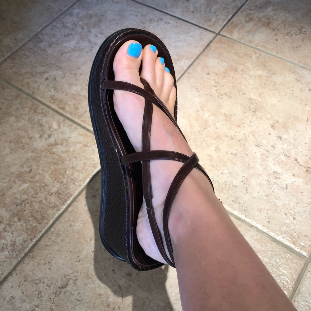 Via Spiga Wedge Strappy Sandals